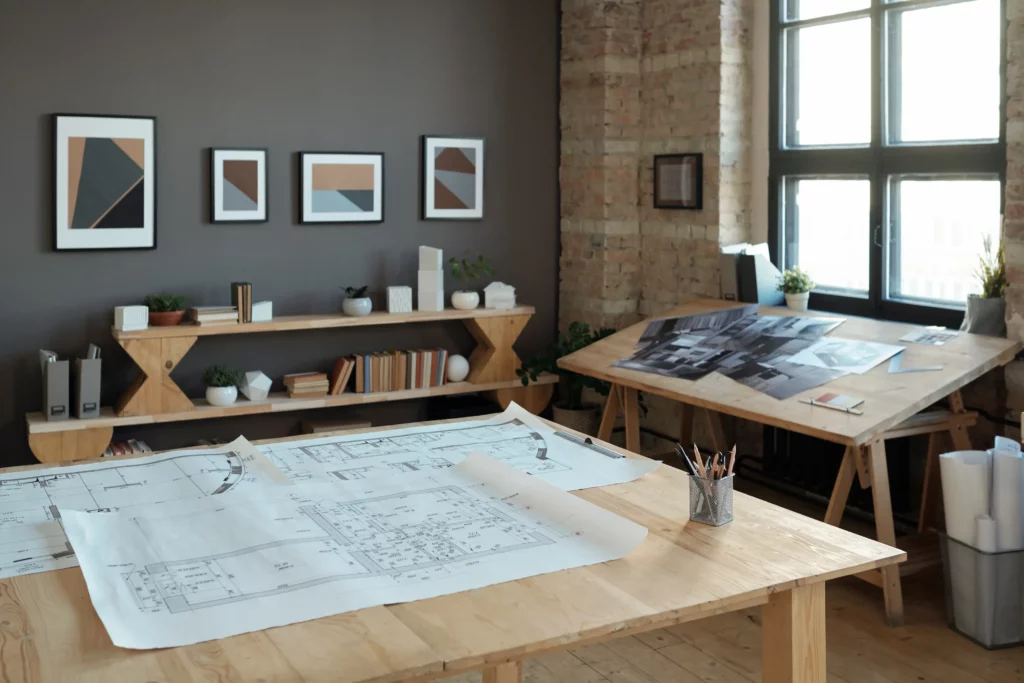 Architectural blueprints and design studio space 2026 03 24 10 21 48 utc